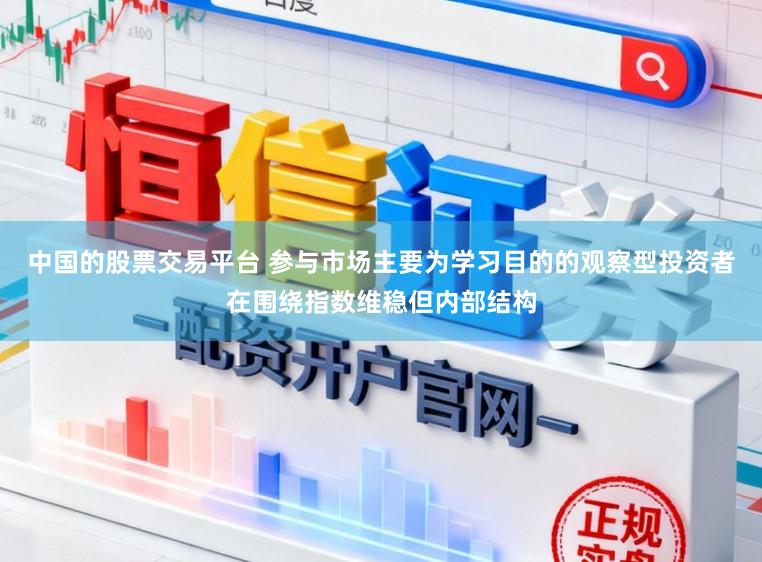 中国的股票交易平台 参与市场主要为学习目的的观察型投资者在围绕指数维稳但内部结构