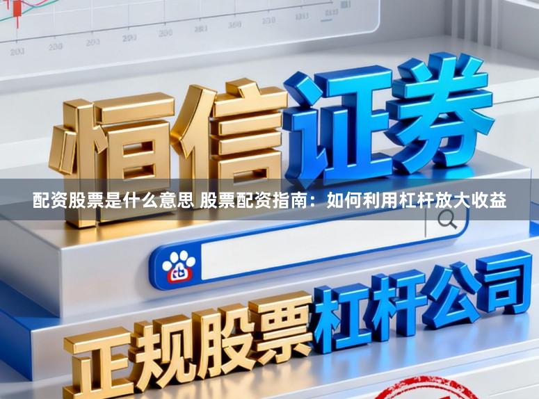 配资股票是什么意思 股票配资指南：如何利用杠杆放大收益